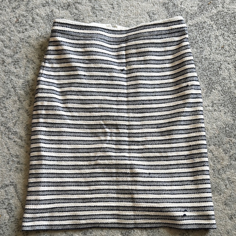 Striped Navy and White Women's Skirt